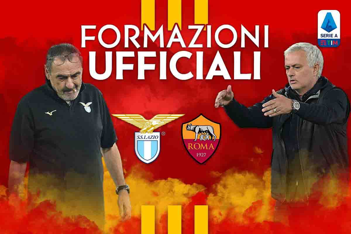 Formazioni ufficiali Lazio-Roma