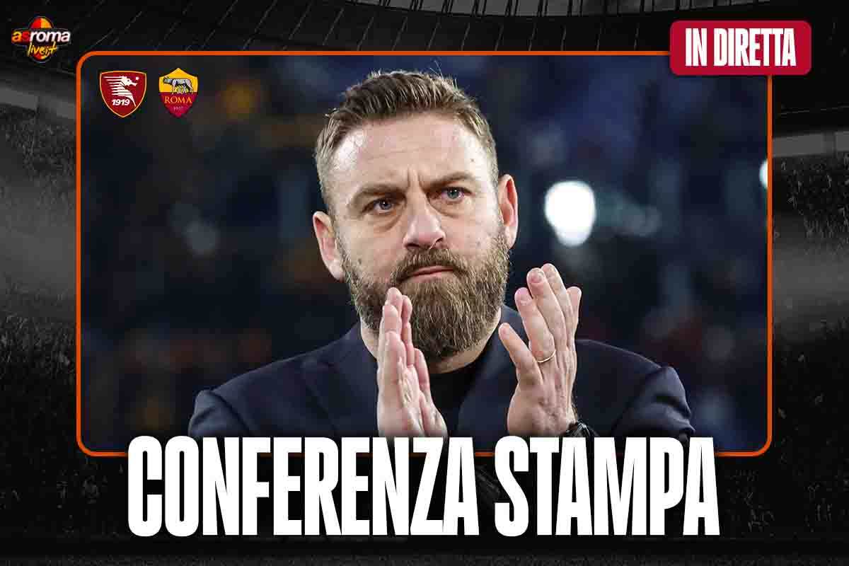 Salernitana-Roma, De Rossi in conferenza stampa | LIVE