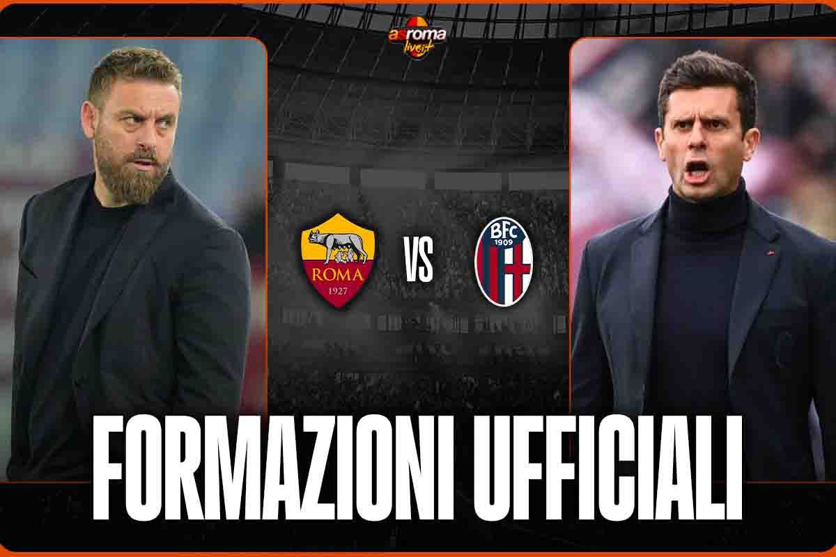 Formazioni ufficiali Roma-Bologna