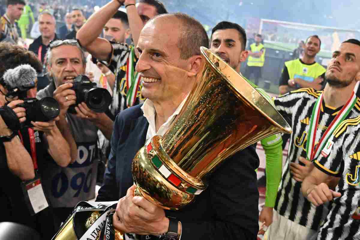 Allegri con la Coppa Italia