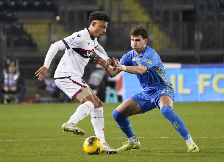 Goglichidze in azione nel corso della sfida contro l'Empoli