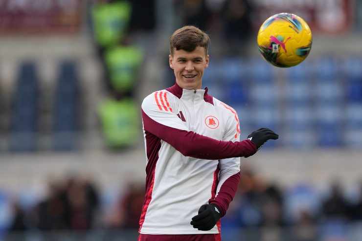 Samuel Dahl si allena con la maglia della Roma
