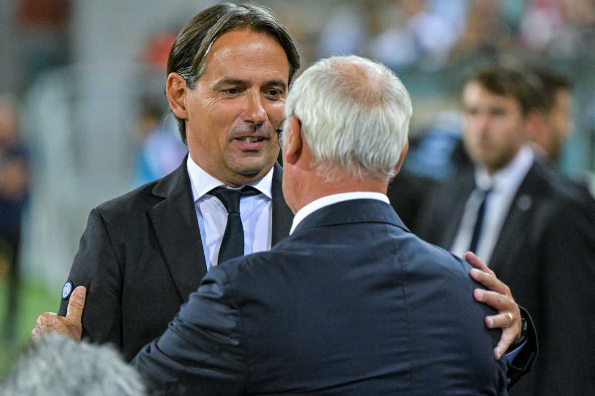 Claudio Ranieri con Simone Inzaghi