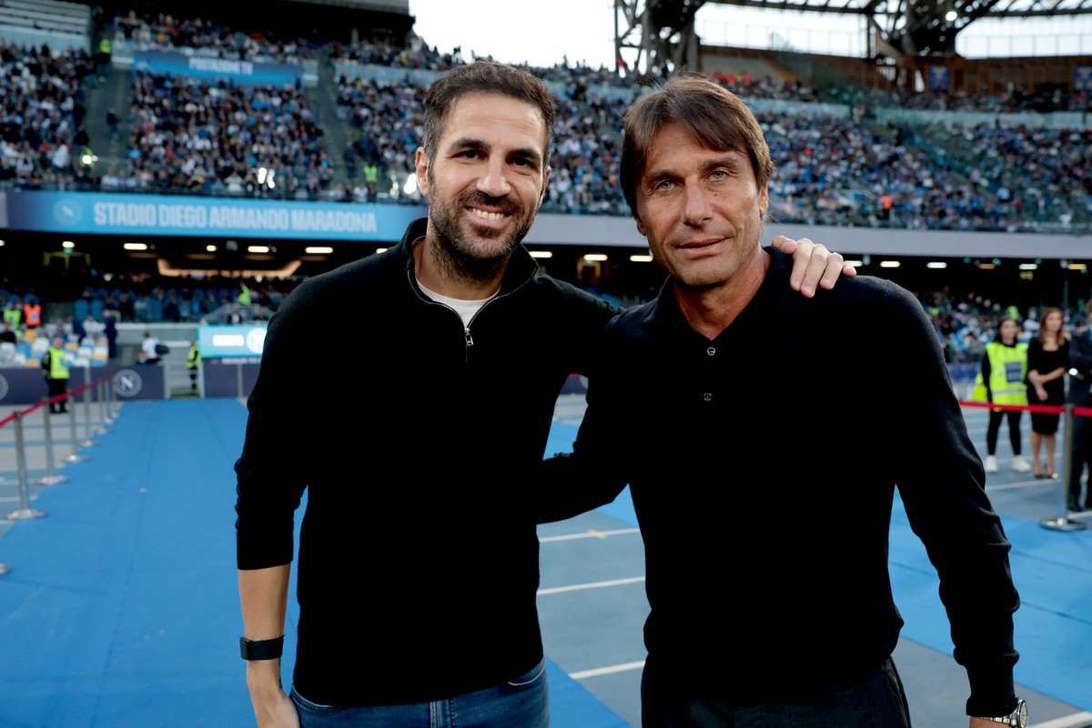 Fabregas e Conte si salutano a Napoli