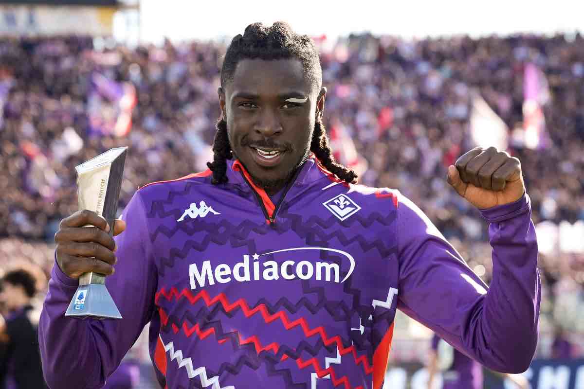 Kean premiato dopo la partita