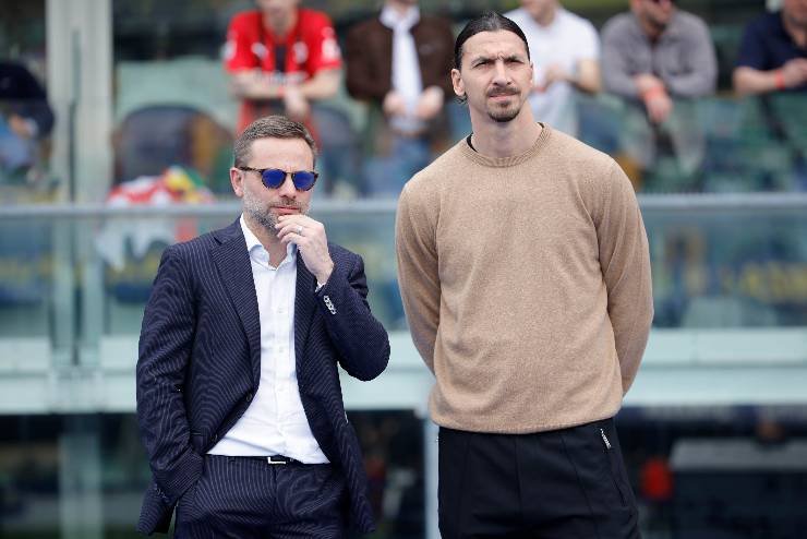 Ibrahimovic e Furlani a bordocampo