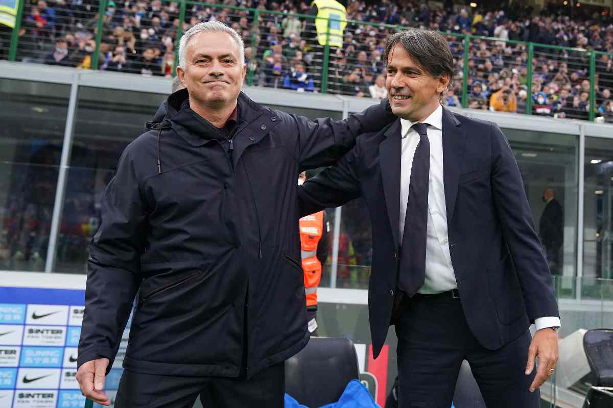 José Mourinho e Simone Inzaghi