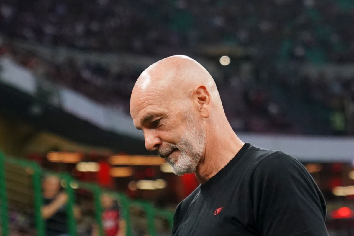 Un affranto Stefano Pioli, allora tecnico del Milan