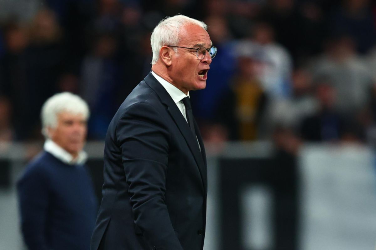 Claudio Ranieri durante Atalanta-Roma