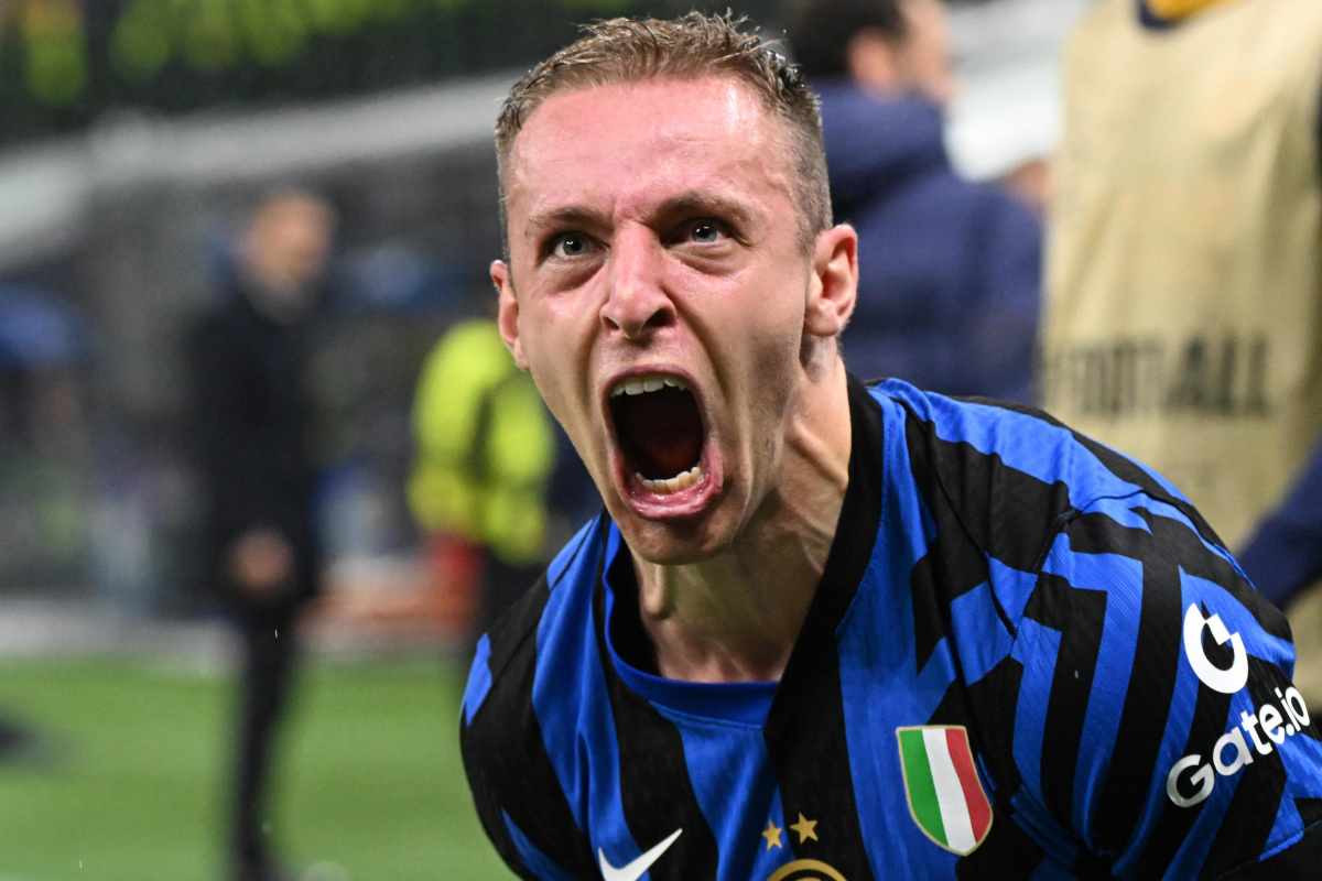 Frattesi esulta con l'Inter