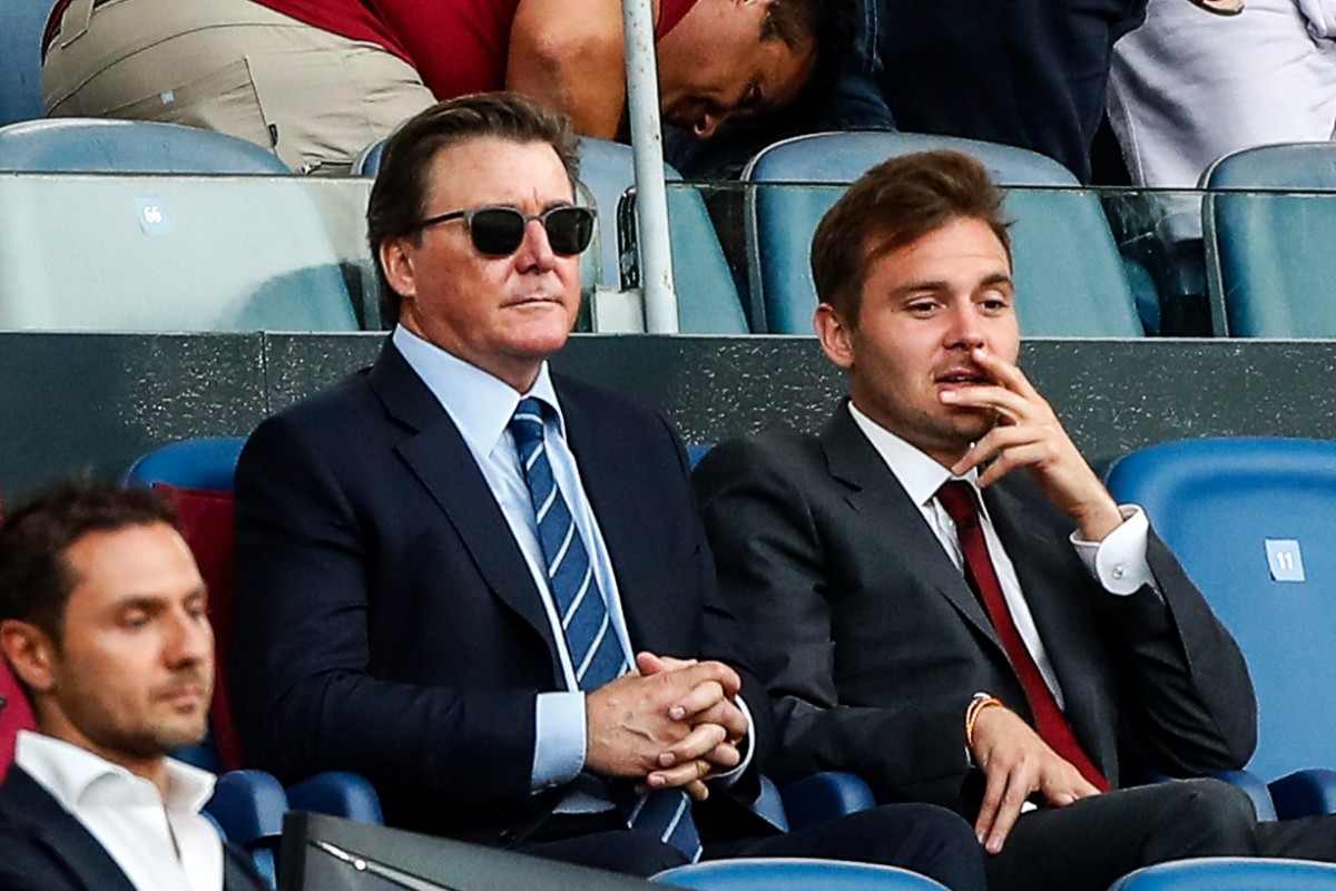 La famiglia Friedkin allo Stadio Olimpico