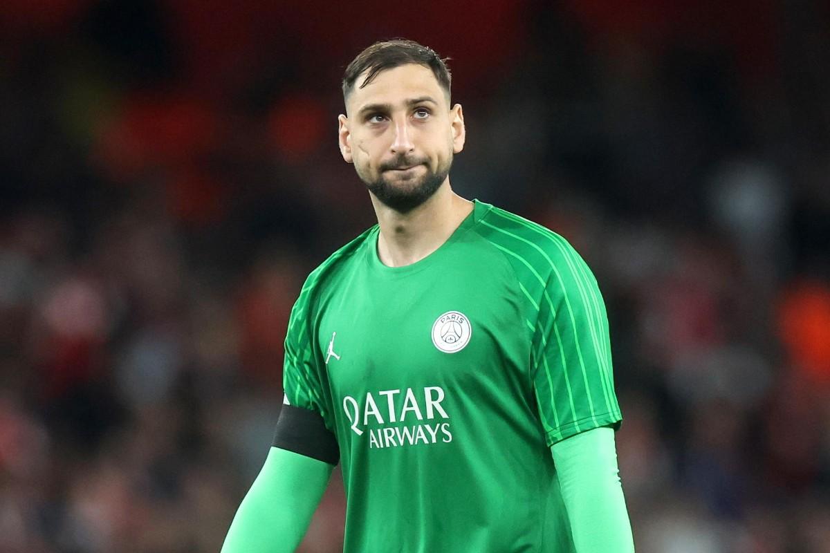 Gianluigi Donnarumma durante la semifinale con l'Arsenal