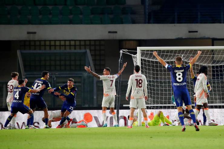 Goal di Magnani in Hellas Verona-Roma