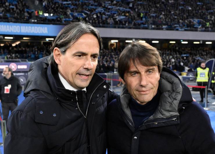 Inzaghi e Conte insieme al 'Maradona'
