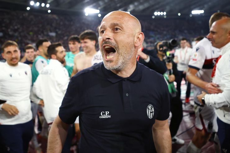 Italiano esulta dopo la vittoria in Coppa Italia 