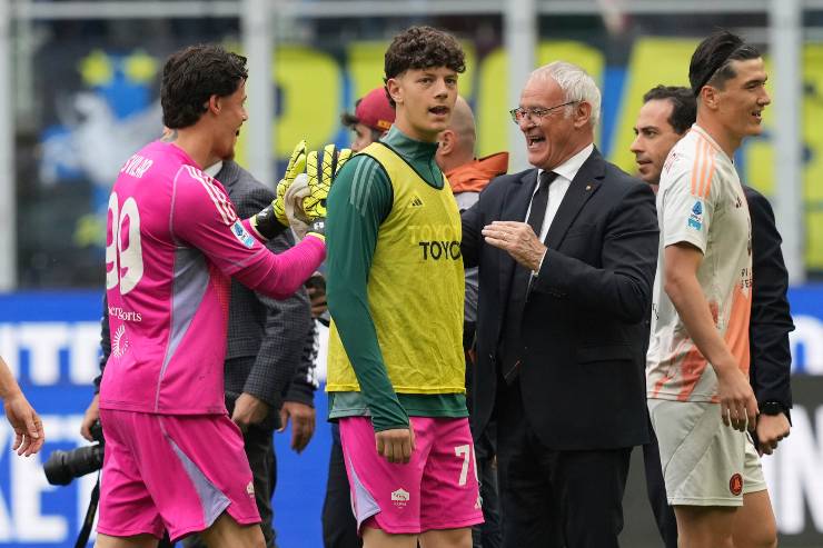 Mile Svilar con Claudio Ranieri