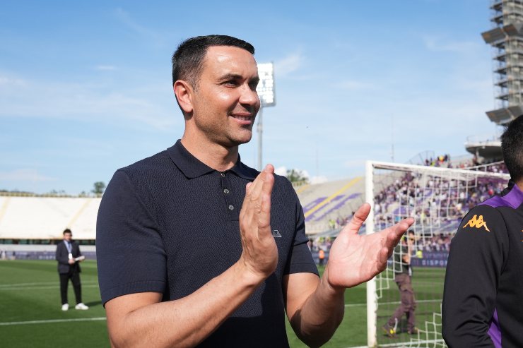 Raffaele Palladino, allenatore della Fiorentina, ora accostato alla Roma