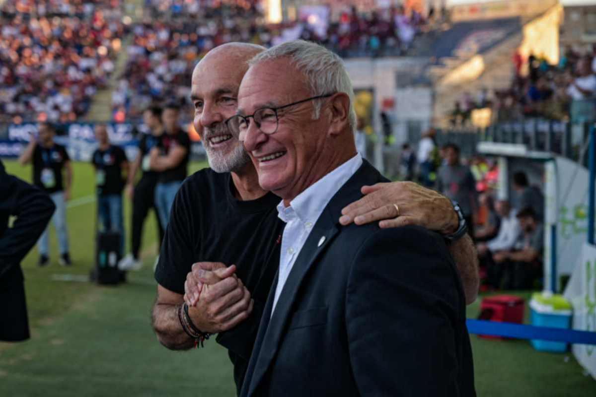 Ranieri abbraccia Pioli
