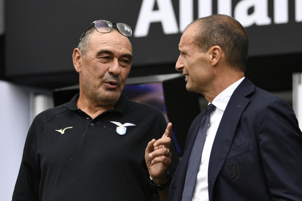 Sarri e Allegri si salutano allo Stadium