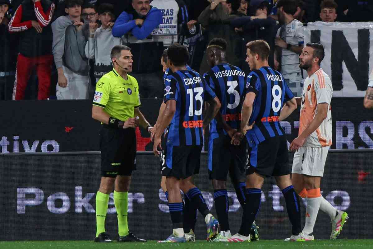 L'arbitro Sozza in Atalanta-Roma