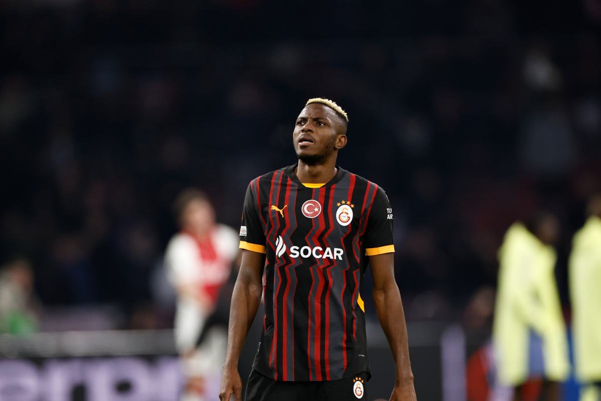 Victor Osimhen, attaccante del Galatasaray, accostato anche alla Juventus