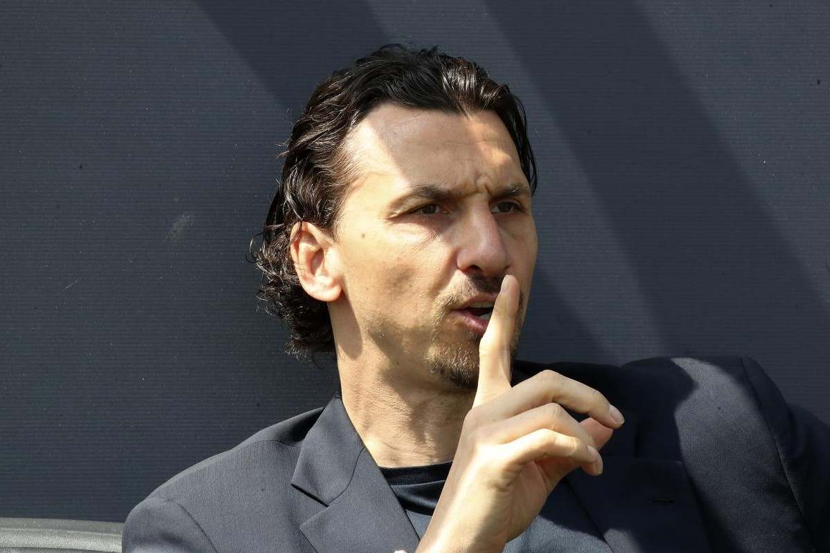 Zlatan Ibrahimovic prima di una partita
