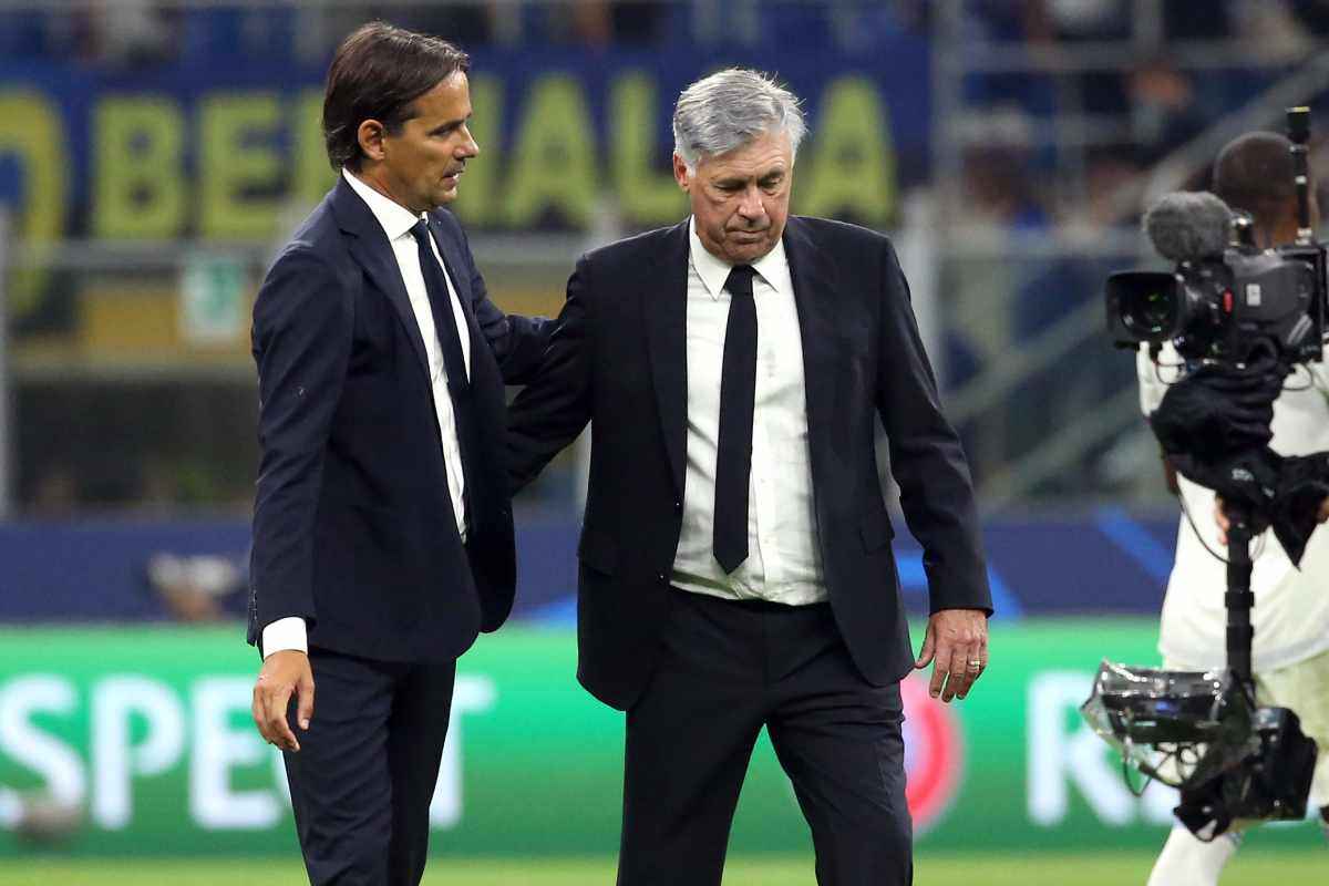 Carlo Ancelotti e Inzaghi 