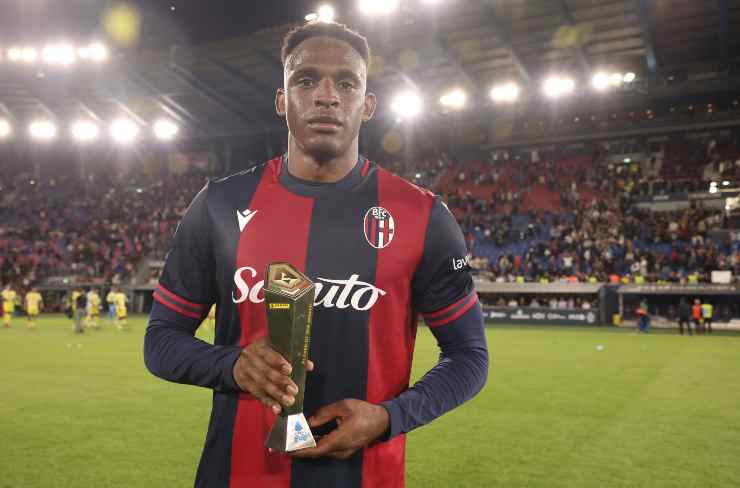 Lucumí premiato al termine di una partita come migliore in campo