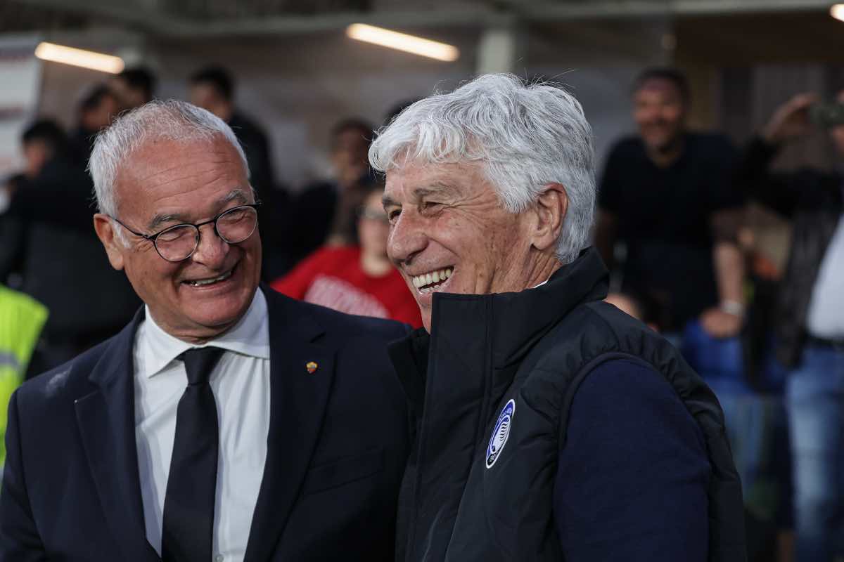 Ranieri e Gasperini sorridenti