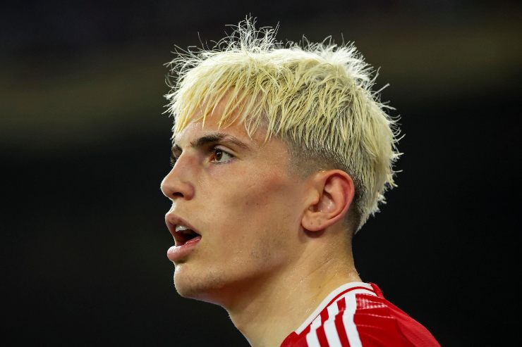 L'attaccante spagnolo del Manchester United, Alejandro Garnacho