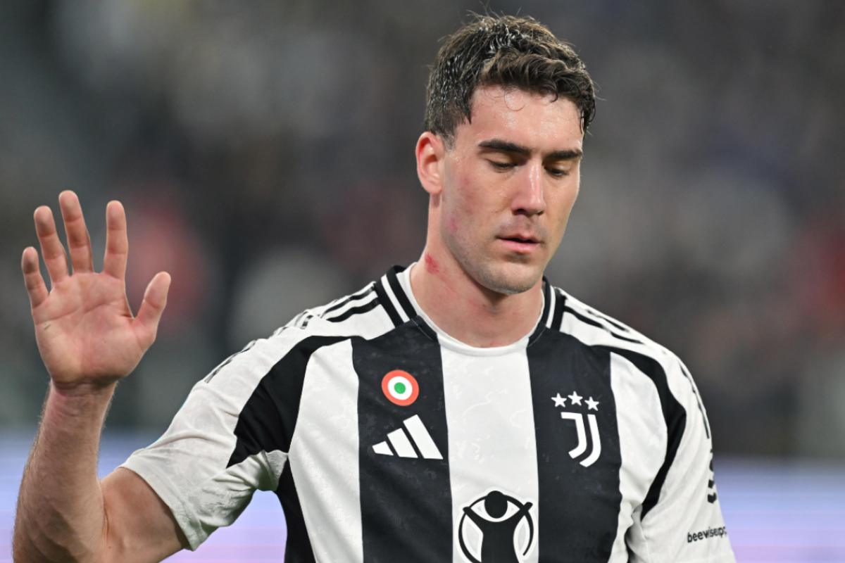L'attaccante della Juventus Dusan Vlahovic
