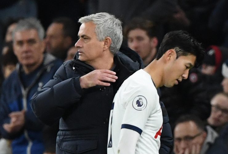 Mourinho e Son ai tempi del Tottenham