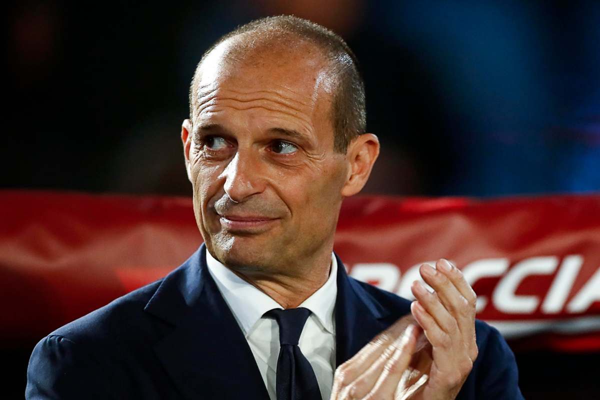 Un sorridente Massimiliano Allegri