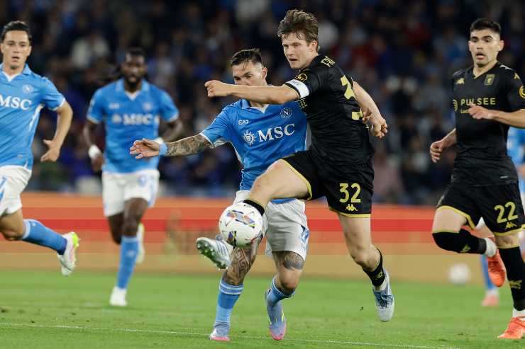 Frendrup anticipa Politano e avvia l'azione del Genoa