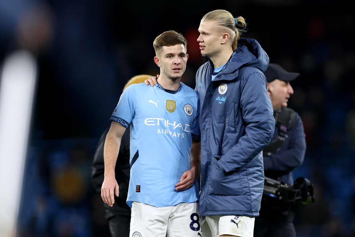 McAtee abbracciato da Haaland