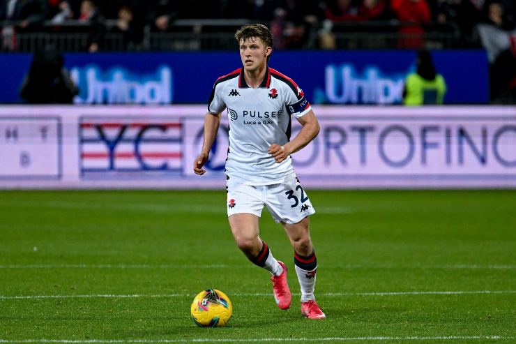 Morten Frendrup, centrocampista del Genoa, accostato ora anche alla Roma