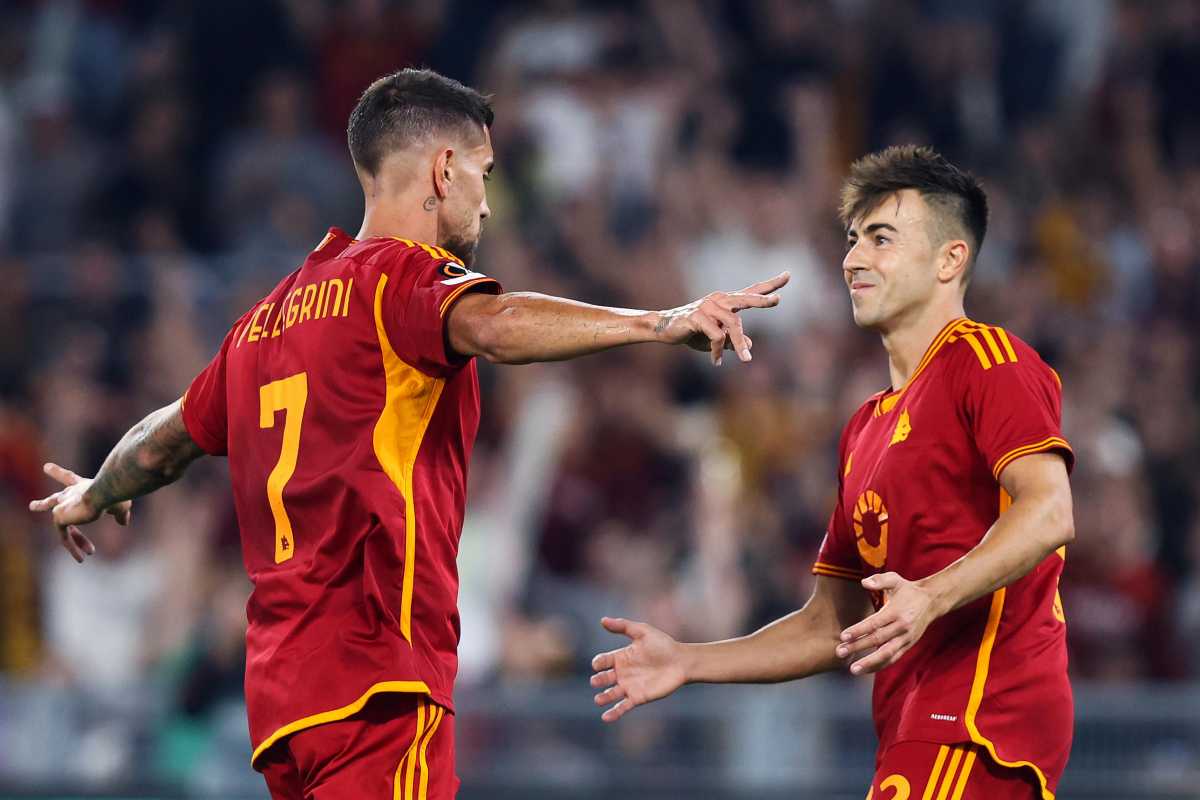 Pellegrini ed El Shaarawy con la maglia della Roma