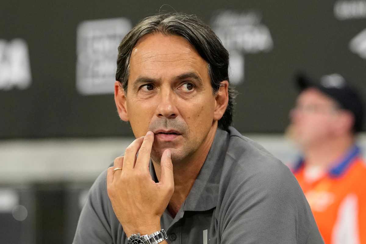 Inzaghi durante una delle sue prime intervista da allenatore dell'Al Hilal