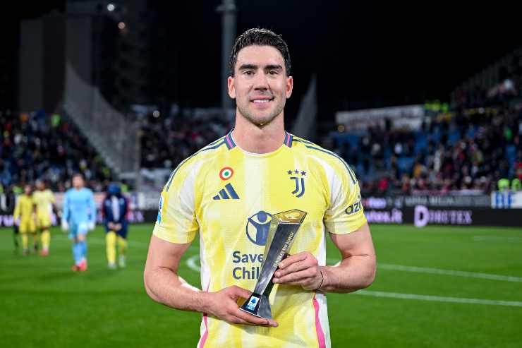Vlahovic premiato come miglior giocatore della partita