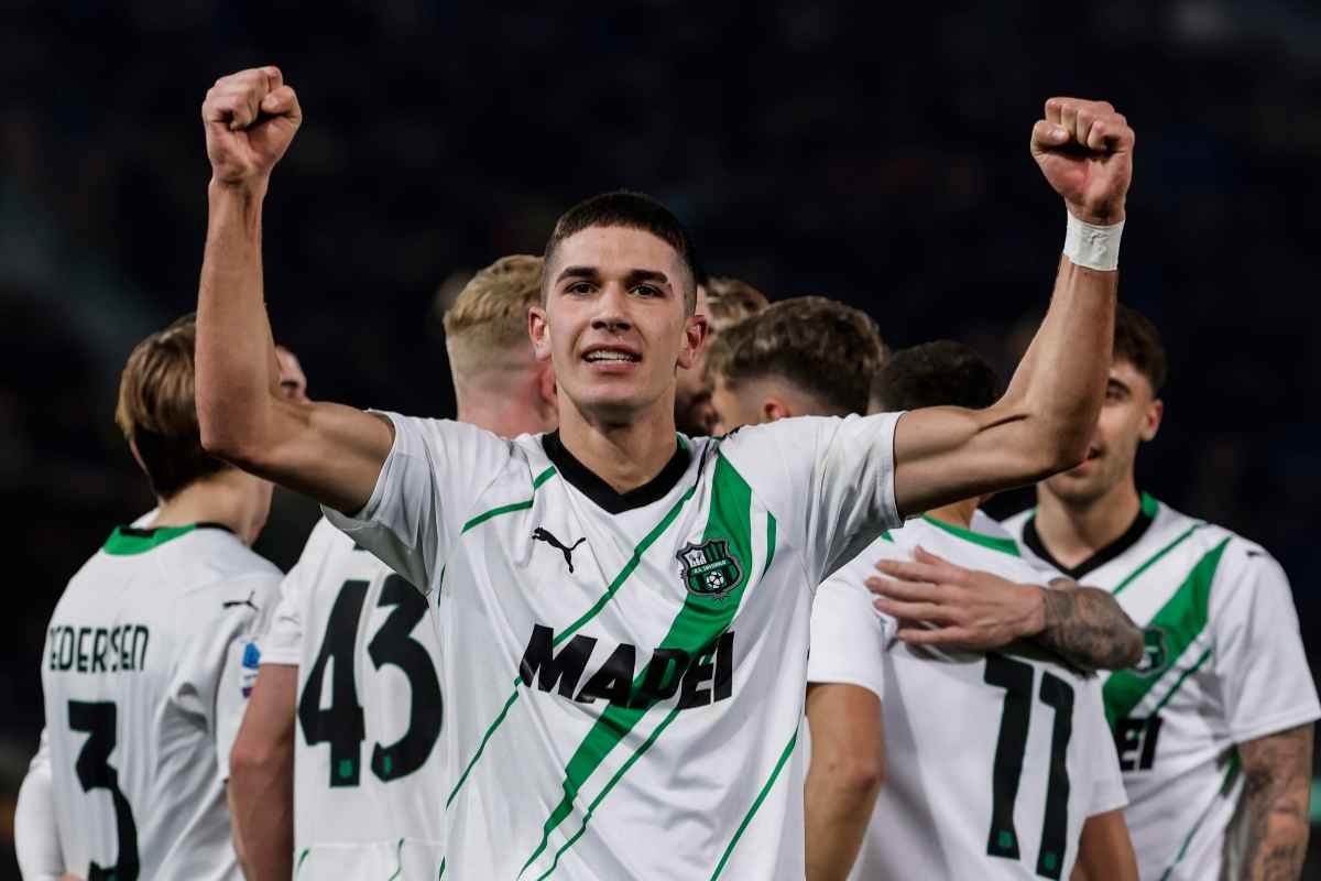 Volpato con la maglia del Sassuolo