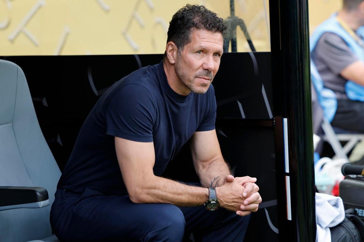 Il tecnico argentino dell'Atletico Madrid, Diego Simeone