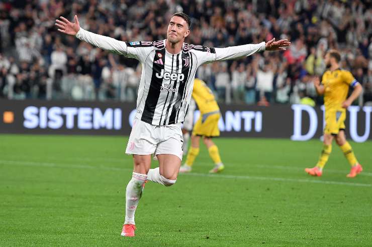 L'attaccante della Juventus, Dusan Vlahovic