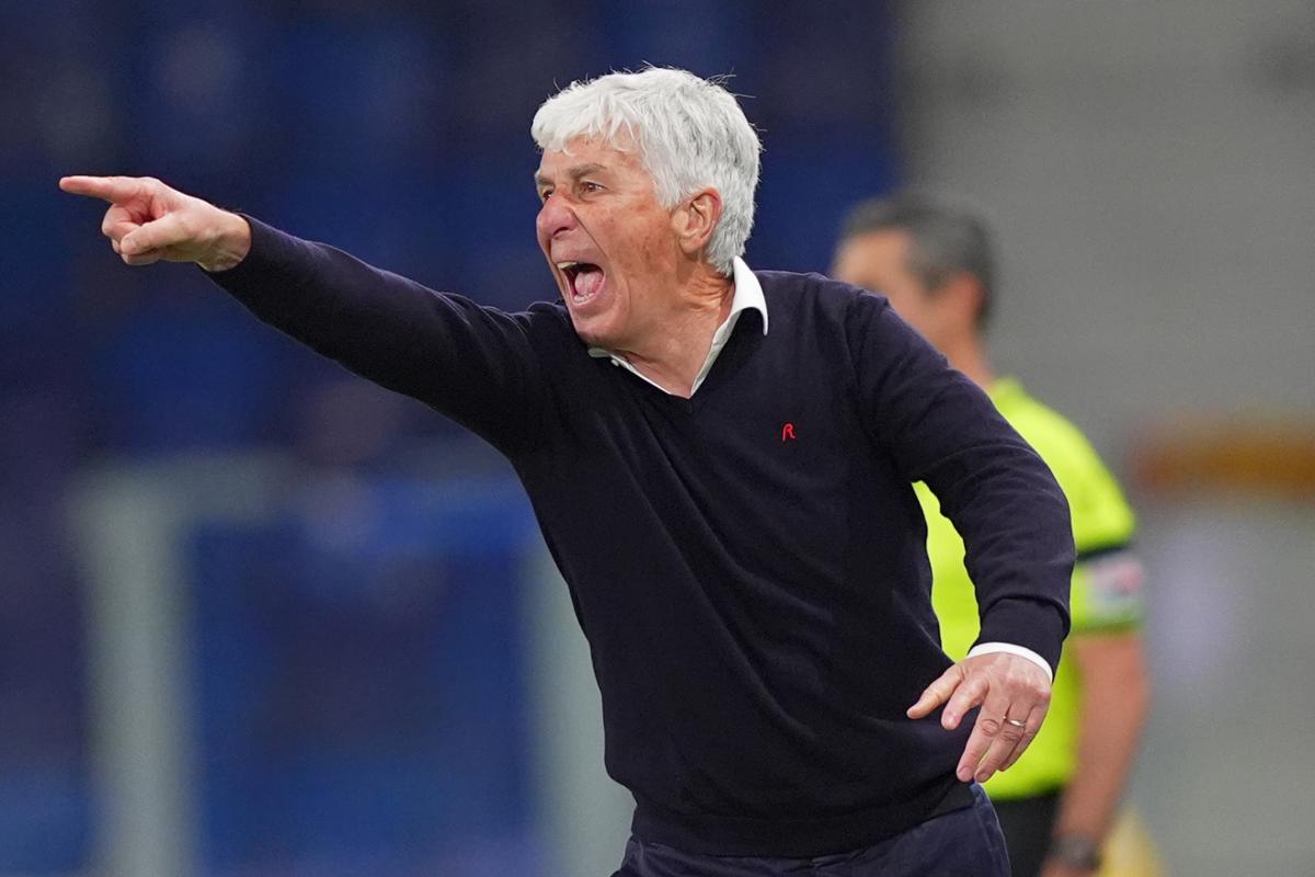 Il tecnico della Roma Gian Piero Gasperini