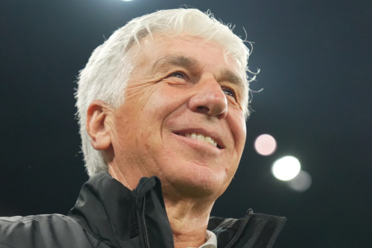 Un sorridente Gian Piero Gasperini, tecnico della Roma