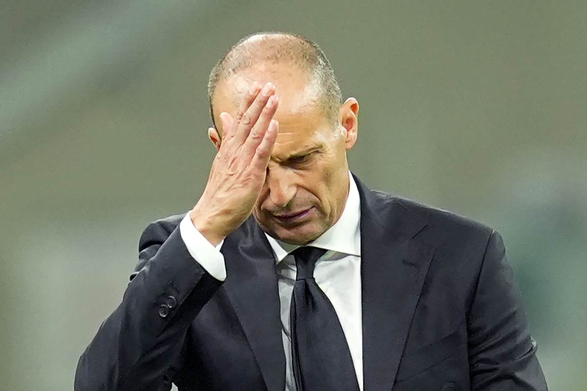 Allegri disperato in panchina