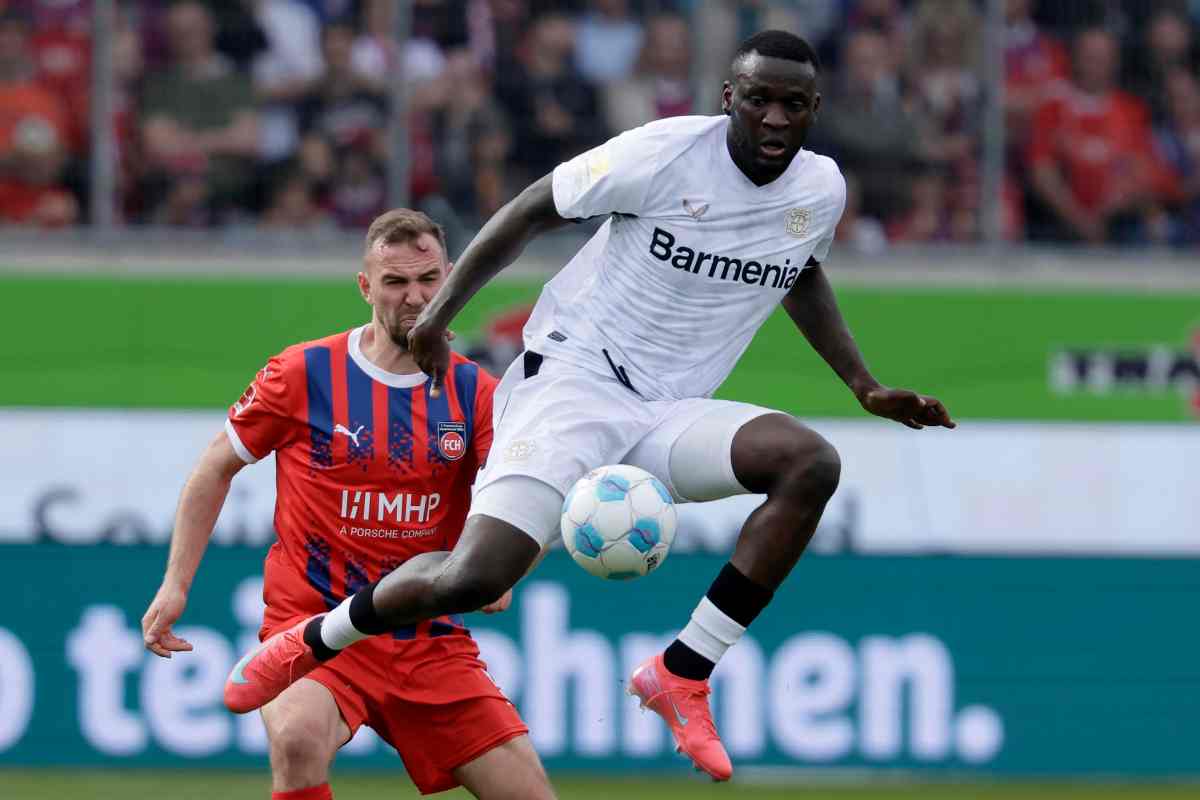 Boniface in azione in campo