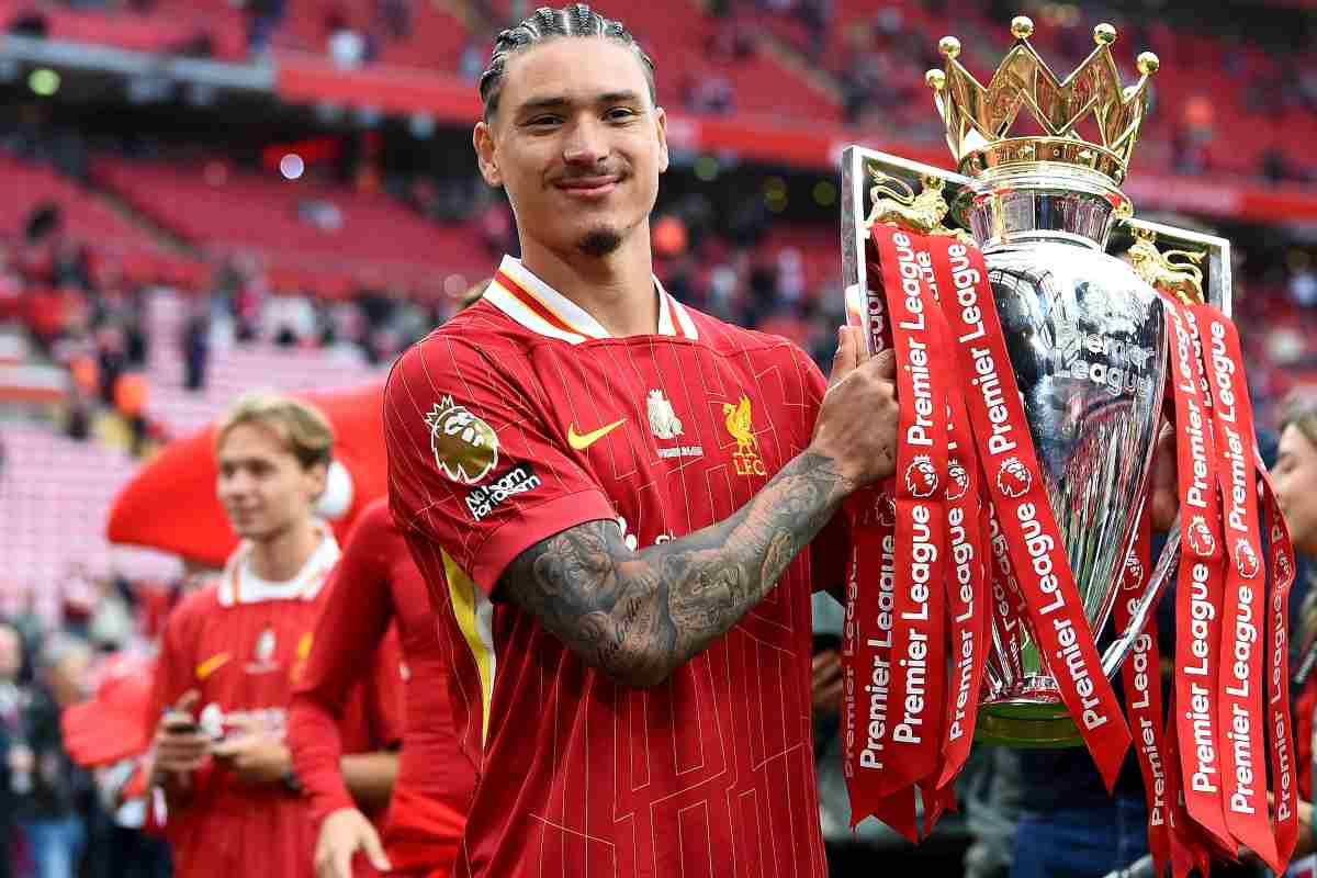Darwin Nunez con la maglia del Liverpool