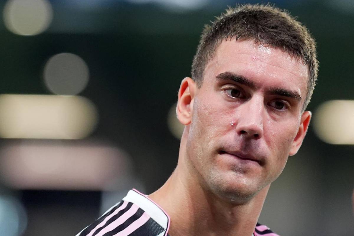 L'attaccante serbo della Juventus, Dusan Vlahovic