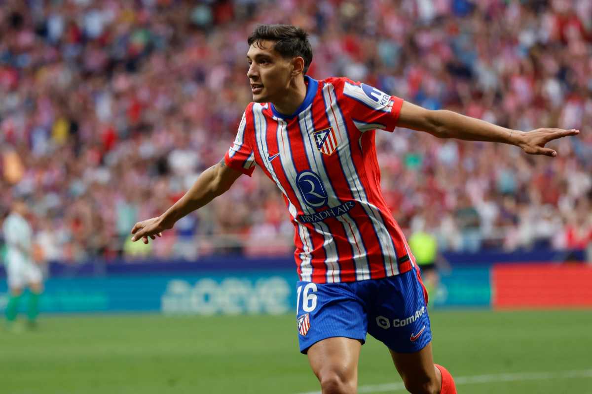 Molina con la maglia dell'Atletico