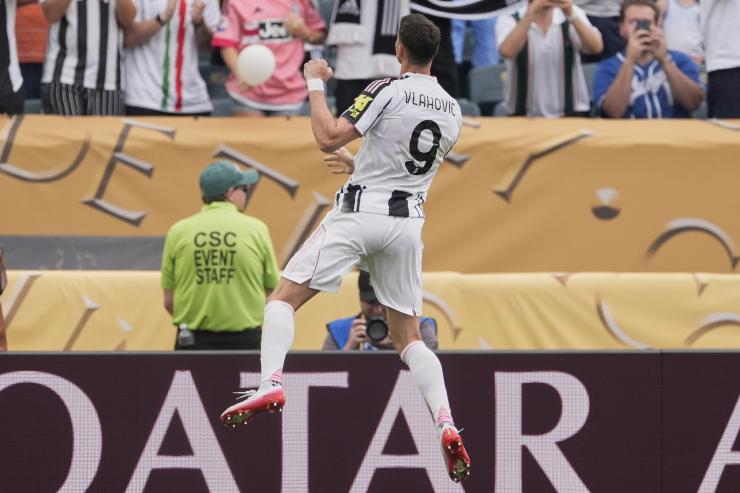 L'attaccante della Juventus, Dusan Vlahovic